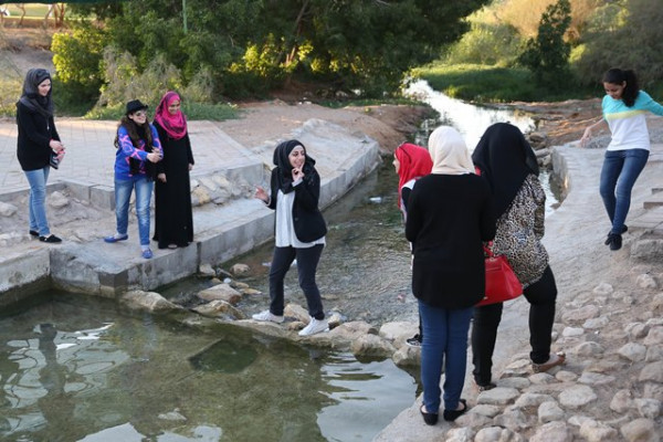 Students make the most of the beautiful weather in Al Ain