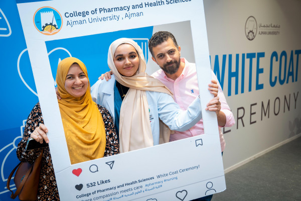 Parents Applauded as True Heroes at White Coat Ceremony for Pharmacy Students at Ajman University