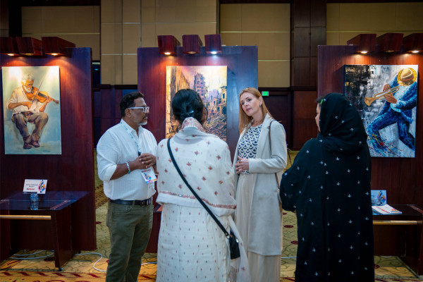 Ajman University Hosts the Second International Biennale under the Theme 