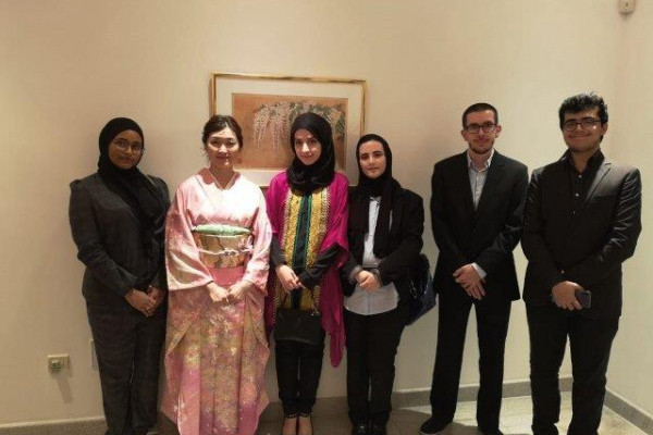 AU students try Japanese sweets at Consul residence