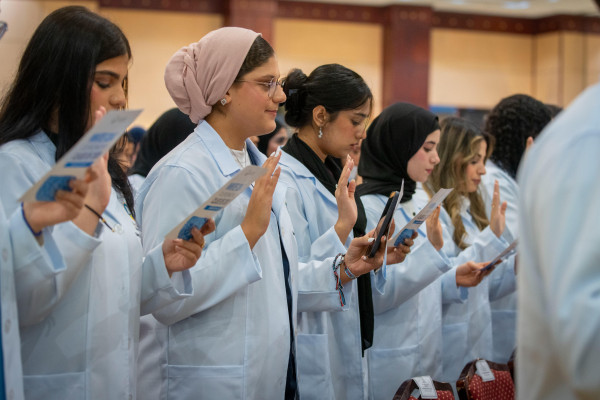 Nursing Students Receive Rousing Initiation into the Profession at the Annual White Coat Ceremony