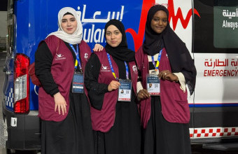 Pharmacy students volunteered in organizing Fazaa Championship for POD 2025