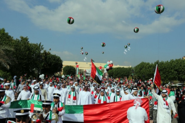 Ajman Ruler Attends AUST Celebrations of the 42nd National Day