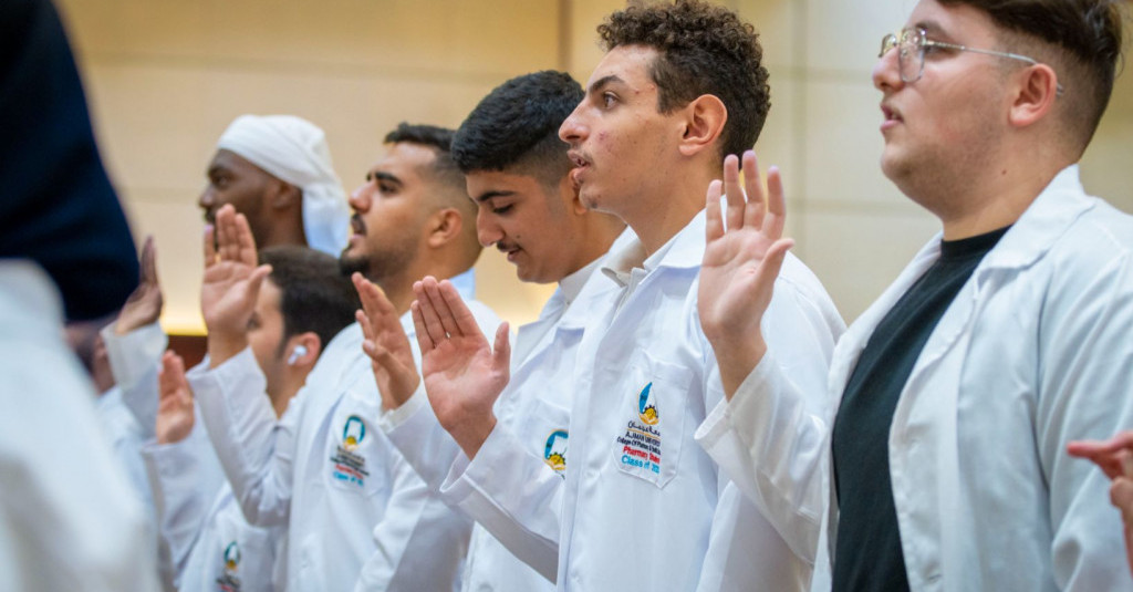 The College of Pharmacy and Health Sciences Organized a White Coat Ceremony for Pharmacy Program Students