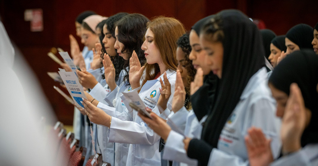 Nursing Students Receive Rousing Initiation into the Profession at the Annual White Coat Ceremony