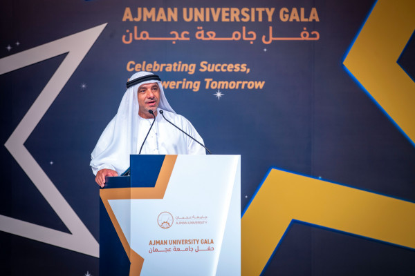 Sheikh Rashid bin Humaid Al Nuaimi Attends Ajman University Gala