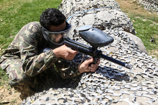 Ajman University Students Play with Colors at Paintball Park