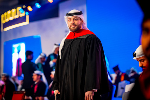 Al Nuaimi Attends Graduation of Ajman University Students