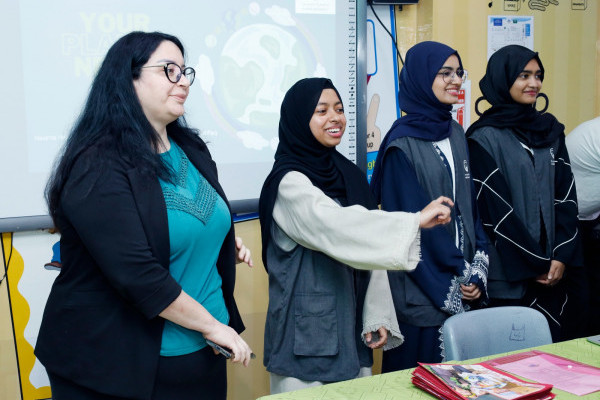 Ajman University's Office of Sustainability Organizes an Awareness Session and Workshop titled “Your Planet Needs You “at Al Maarifa International Private School