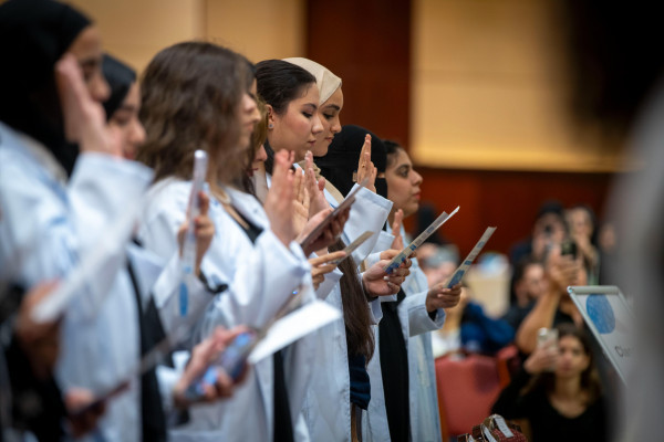 Parents Applauded as True Heroes at White Coat Ceremony for Pharmacy Students at Ajman University