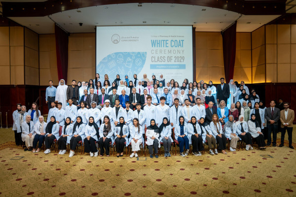 Parents Applauded as True Heroes at White Coat Ceremony for Pharmacy Students at Ajman University