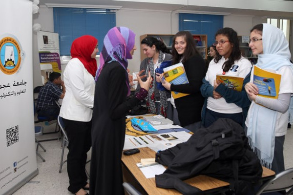 Ajman University participates at Sharjah American International School University Fair