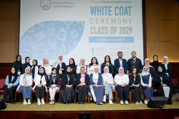 Parents Applauded as True Heroes at White Coat Ceremony for Pharmacy Students at Ajman University