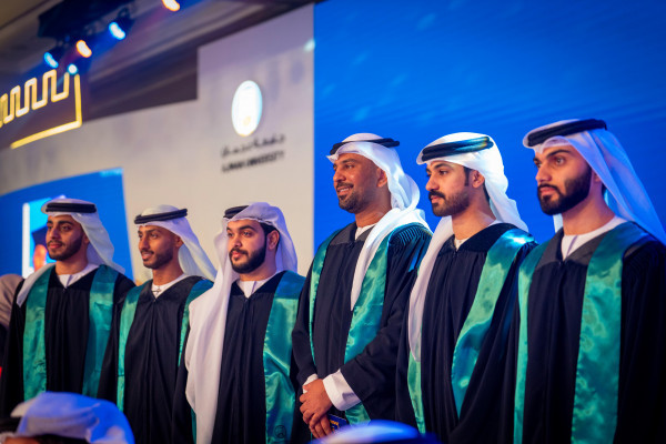 Al Nuaimi Attends Graduation of Ajman University Students