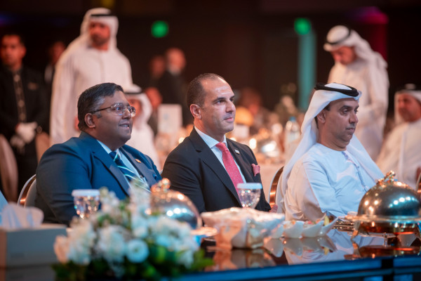 Sheikh Rashid bin Humaid Al Nuaimi Attends Ajman University Gala