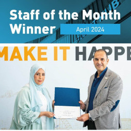 AU Recognizes CBA Staff as 'Staff of the Month Winner'