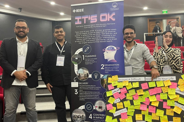 Ajman University Students Prove their Engineering Mettle, Win Three Places at IEEE Student Day Competition 2023
