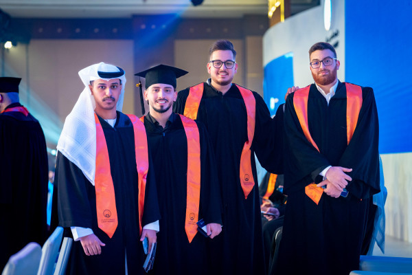 Al Nuaimi Attends Graduation of Ajman University Students