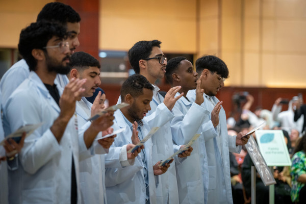 Nursing Students Receive Rousing Initiation into the Profession at the Annual White Coat Ceremony