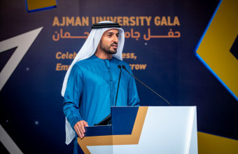 الشيخ راشد بن حميد النعيمي يشهد حفل إنجازات جامعة عجمان
