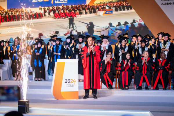 H.H. Sheikh Humaid Al Nuaimi Attends the Graduation Ceremony for Ajman University's ‘Class of 2024’