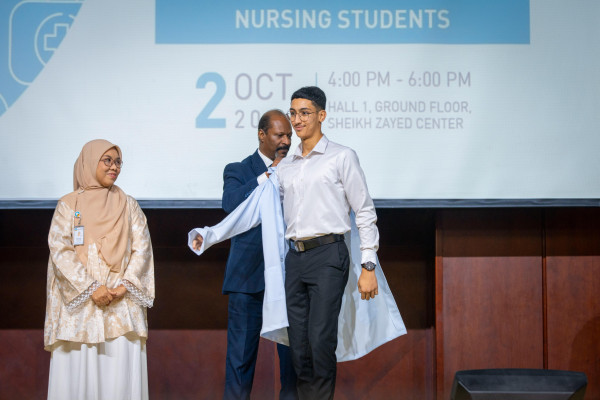 Nursing Students Receive Rousing Initiation into the Profession at the Annual White Coat Ceremony