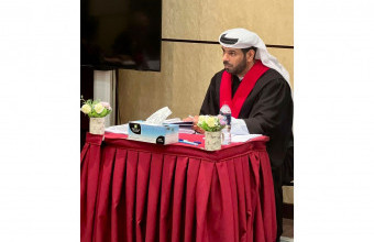 مناقشة رسالة الماجستير للطالب/ 	خالد عبيد آل علي