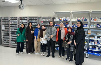 A group of MSc in Clinical Pharmacy students participated at the continuing professional development activity at Sheikh Khalifa Hospital-Fujairah