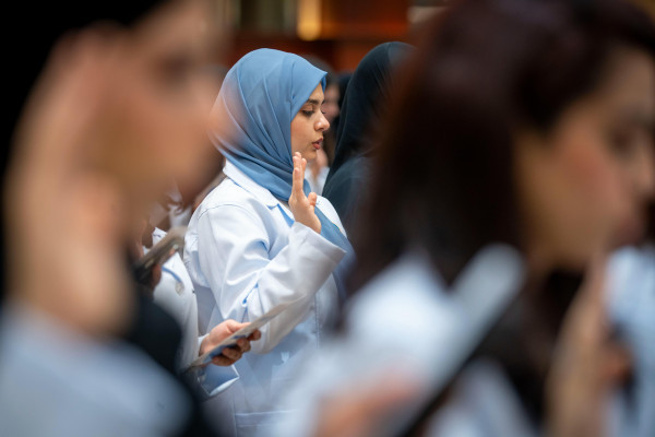 Parents Applauded as True Heroes at White Coat Ceremony for Pharmacy Students at Ajman University