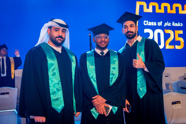 Al Nuaimi Attends Graduation of Ajman University Students