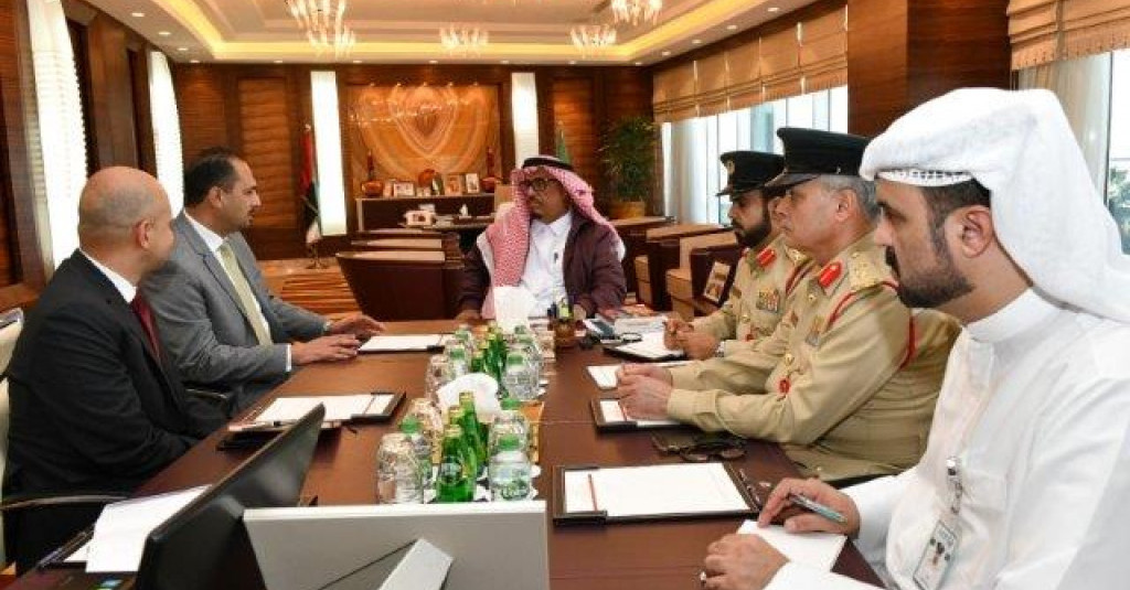 Dhahi Khalfan Discusses Cooperation with AU