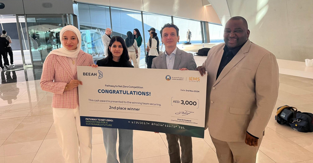 Ajman University Students Excel at Pathway to Net-Zero Competition by BEEAH