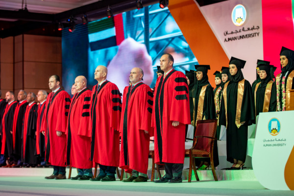 H.H. Sheikh Humaid Al Nuaimi Attends the Graduation Ceremony for Ajman University's ‘Class of 2024’